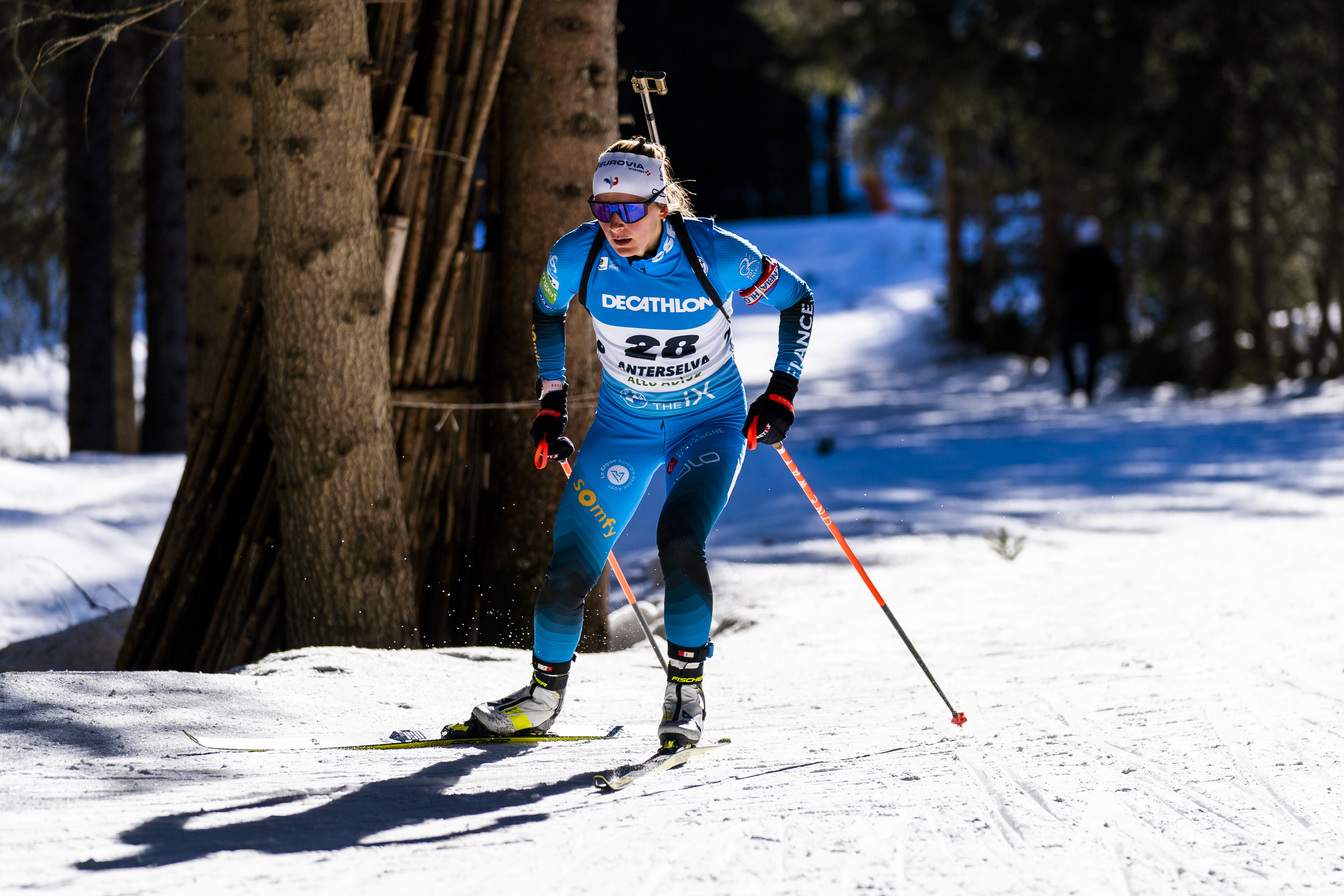 Justine Braisaz-Bouchet was the fastest skier in the world cup.